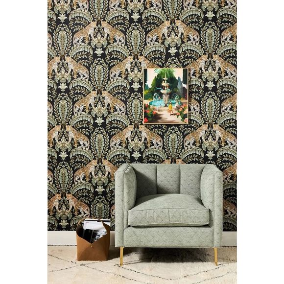 Anthropologie Other - New Anthropologie Jungle Leopard WallpaperYork Wallcoverings  27" x 27 FT